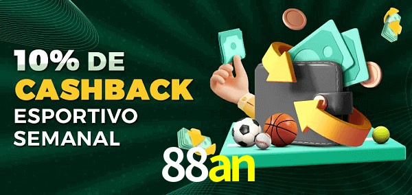 10% de bônus de cashback na 88an